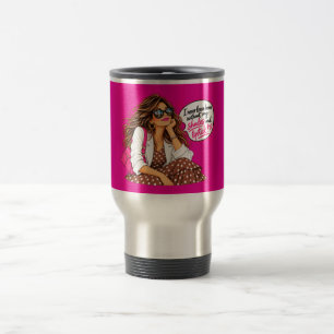 Tonde & Rouge à Lèvres   Tasse de Voyage Rose Chau