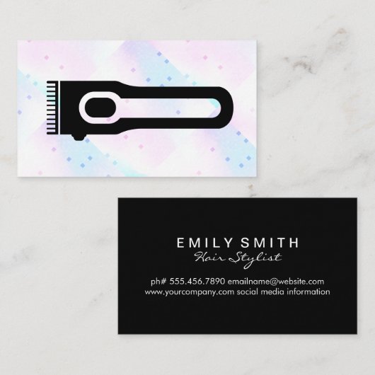 tondeuse | kapper | Barber Clippers Visitekaartje (Voorkant / Achterkant)