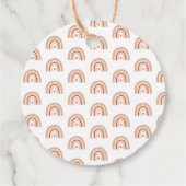 Tone Boho regenboog verjaardagsfeestje dank u Bedankjes Labels (Achterkant)