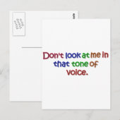 Tone of Voice Briefkaart (Voorkant / Achterkant)