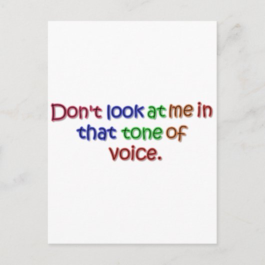 Tone of Voice Briefkaart (Voorkant)