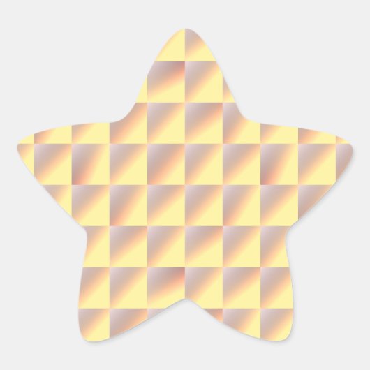 Tone-on-tone Squares. Ster Sticker (Voorkant)