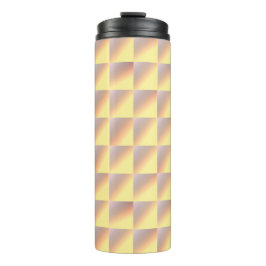 Tone-on-tone squares. thermosbeker