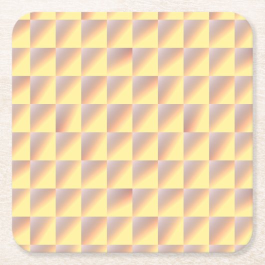 Tone-on-tone Squares. Vierkante Kartonnen Onderzetter (Voorkant)