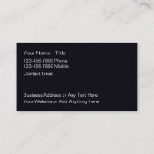 Tone or classique Carte de visite moderne (Dos)