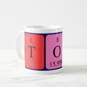 Tone périodique nom de table mug (Devant gauche)