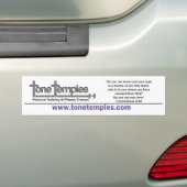 Tone Temples Bumpersticker (Op auto)