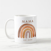 Tone Terme Boho Arc-en-ciel maman café Mug (Gauche)