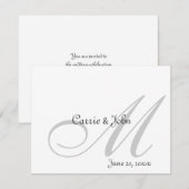 Tonen op Tona Monogrammen Kaart (Voorkant / Achterkant)