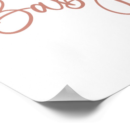 Tones Muted Boho Rainbow Baby shower Affiche de bi (Coin)