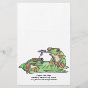 " Tong gebonden kikkers " briefpapier