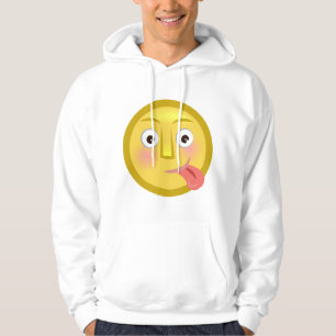 Tong Uit Emoji Grappig Domme Gezicht Hoodie
