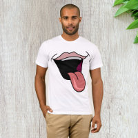 Tong uit Mannen T-shirt