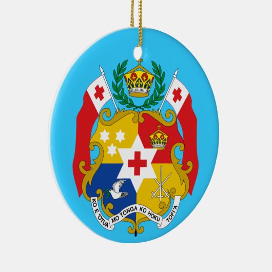 TONGA aangepaste kerstversiering Keramisch Ornament (Rechts)