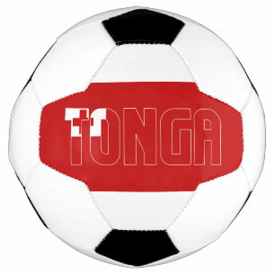 Tonga Flag Schattig Patriotic Voetbal