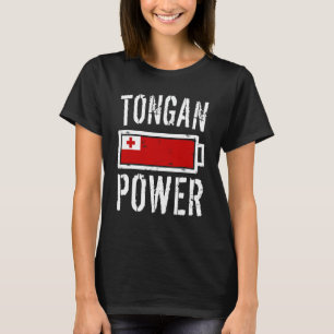 Tonga Flag Tongan Power Battery Proud T-shirt
