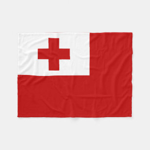Tonga Island - vlag Rode Kruis Fleece Deken