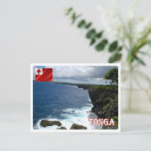 Tonga - Kustlijn - Briefkaart (Staand voorkant)
