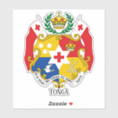 Tonga Nationale wapenschild Sticker (Vel)