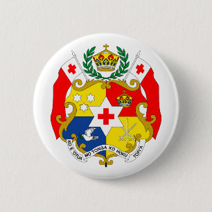 Tonga Officieel wapenschild, heraldry-symbool Ronde Button 5,7 Cm