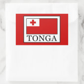 Tonga Rechthoekige Sticker (Tas)
