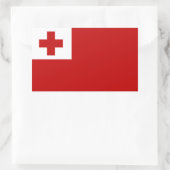 Tonga Rechthoekige Sticker (Tas)