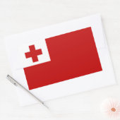 Tonga Rechthoekige Sticker (Envelop)