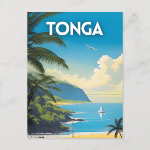 Tonga Travel Art Briefkaart