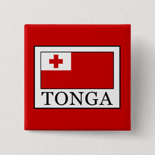 Tonga Vierkante Button 5,1 Cm
