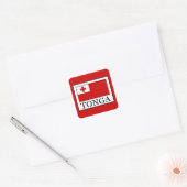 Tonga Vierkante Sticker (Envelop)