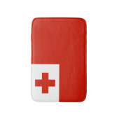 Tonga vlag badmat (Voorkant Verticaal)
