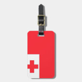 Tonga-vlag Bagagelabel (Voorkant verticaal)