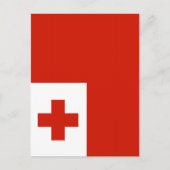 Tonga vlag briefkaart (Voorkant)