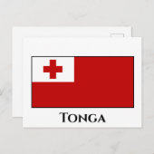 Tonga-vlag Briefkaart (Voorkant / Achterkant)