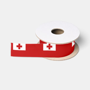 Tonga vlag en Tonga reizen, vakantie/sport Lint