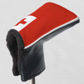 Tonga vlag golfheadcover (3/4 voorkant)