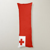 Tonga vlag lichaamskussen (Achterkant (Verticaal))