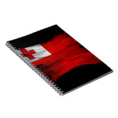 Tonga vlag penseelstreek, nationale vlag notitieboek (Rechterzijde)
