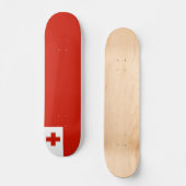 Tonga vlag skateboard (Voorkant)
