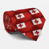 Tonga-vlag Stropdas (Opgerold)