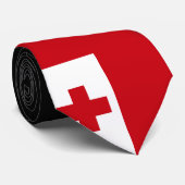 Tonga-vlag Stropdas (Opgerold)