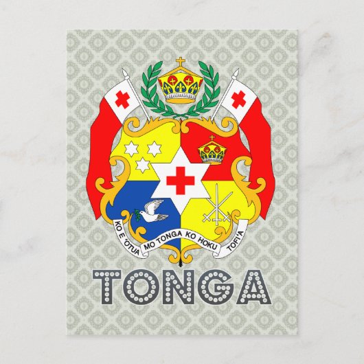 Tonga-wapenschild Briefkaart (Voorkant)