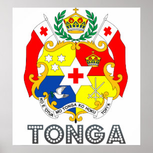 Tonga-wapenschild Poster