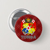 Tonga-wapenschild Ronde Button 5,7 Cm (Voorkant /achterkant)