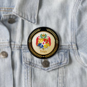 Tonga-wapenschild Ronde Button 7,6 Cm (In situ)