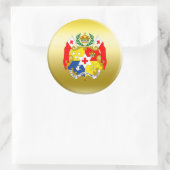 Tonga-wapenschild Ronde Sticker (Tas)