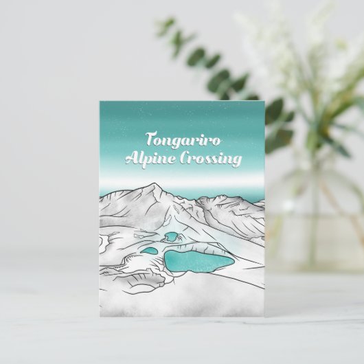 Tongariro Alpine Crossing Nieuw-Zeeland Briefkaart (Staand voorkant)
