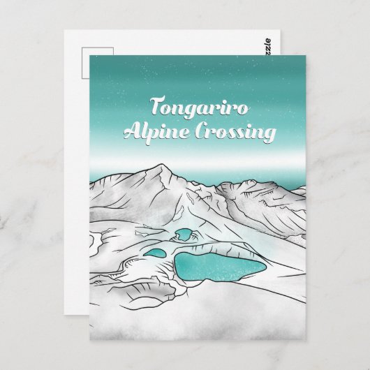 Tongariro Alpine Crossing Nieuw-Zeeland Briefkaart (Voorkant / Achterkant)