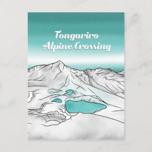 Tongariro Alpine Crossing Nieuw-Zeeland Briefkaart