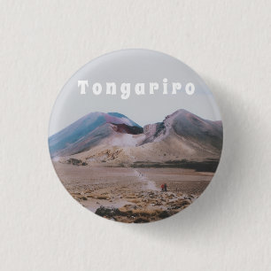 Tongariro Nationaal Park, Nieuw-Zeeland Souvenir Ronde Button 3,2 Cm